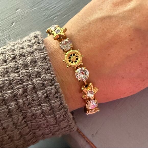 Sabika LIKE Gold Tone Nautical Seashell Bracelet - Picture 9 of 9